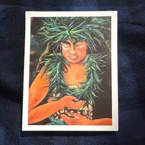 Colorful Hawaiian Art postcard Print